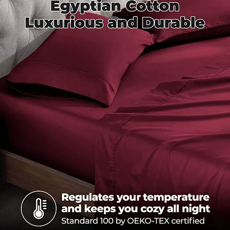 SUPERIOR® Egyptian Cotton Luxury Sateen 700tc Deep Pocket Sheet Set