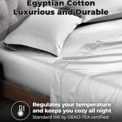 SUPERIOR® Egyptian Cotton Luxury Sateen 700tc Deep Pocket Sheet Set