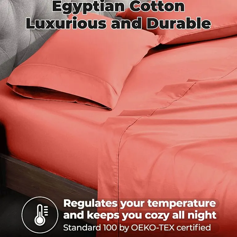 SUPERIOR® Egyptian Cotton Luxury Sateen 700tc Deep Pocket Sheet Set