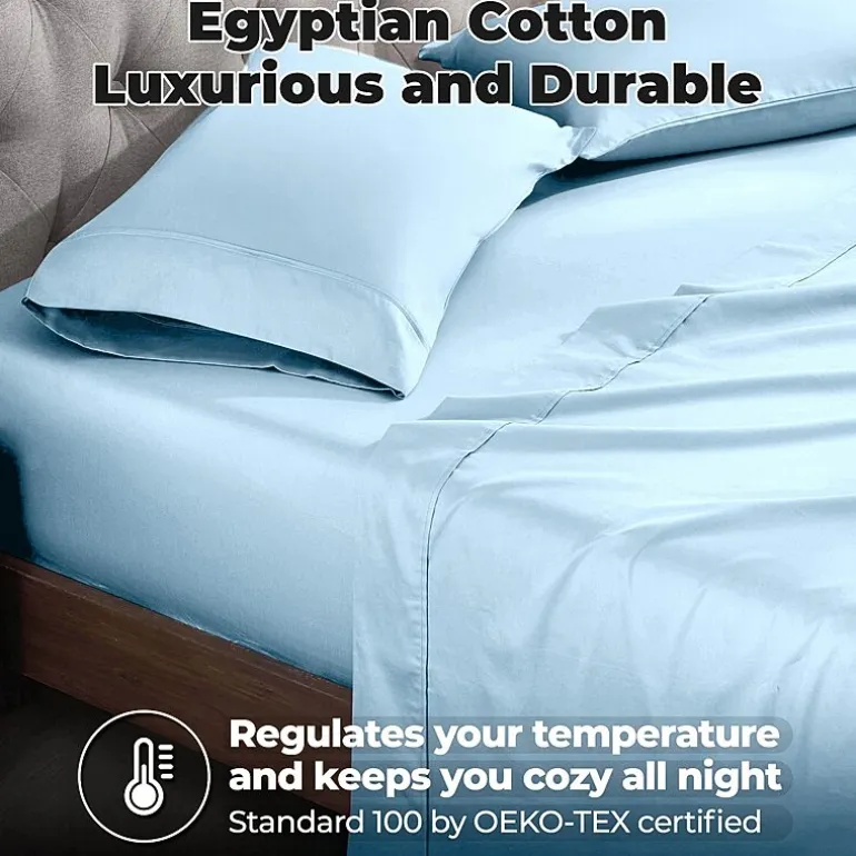SUPERIOR® Egyptian Cotton Luxury Sateen 700tc Deep Pocket Sheet Set