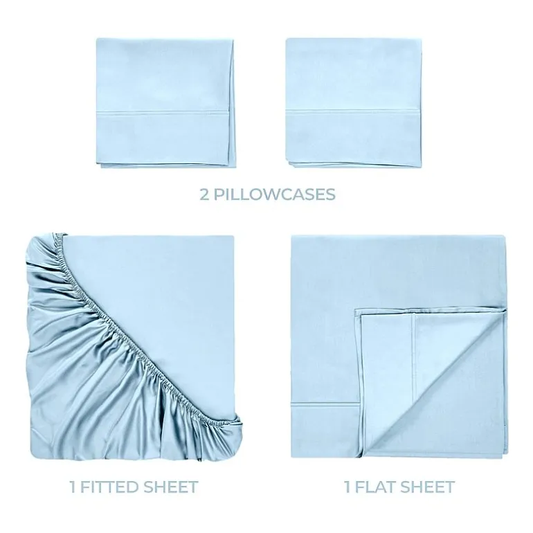 SUPERIOR® Egyptian Cotton Luxury Sateen 700tc Deep Pocket Sheet Set