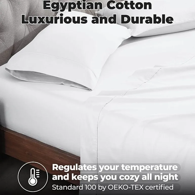 SUPERIOR® Egyptian Cotton Luxury Sateen 700tc Deep Pocket Sheet Set