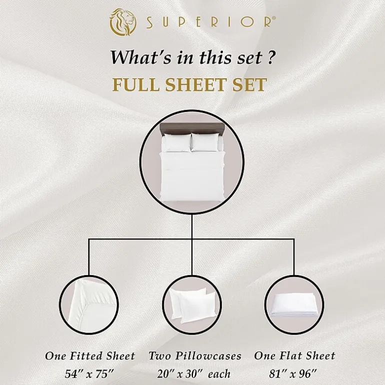 SUPERIOR® Egyptian Cotton Premium Soft 530tc Deep Pocket Sheet Set