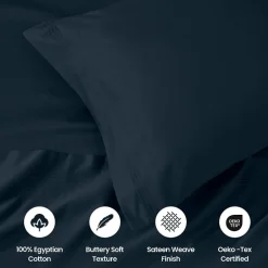 SUPERIOR® Egyptian Cotton Sateen 1000tc Deep Pocket Sheet Set