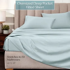 SUPERIOR® Egyptian Cotton Sateen 1000tc Deep Pocket Sheet Set