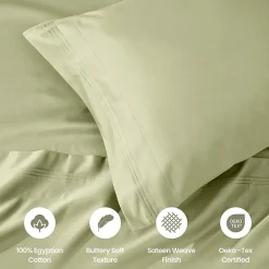 SUPERIOR® Egyptian Cotton Sateen 1000tc Deep Pocket Sheet Set