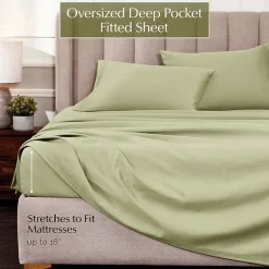 SUPERIOR® Egyptian Cotton Sateen 1000tc Deep Pocket Sheet Set