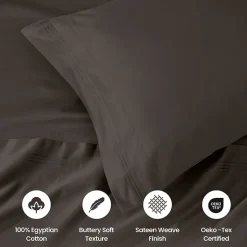 SUPERIOR® Egyptian Cotton Sateen 1000tc Deep Pocket Sheet Set