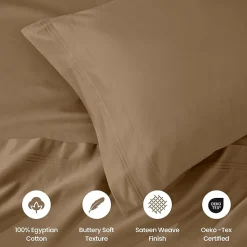 SUPERIOR® Egyptian Cotton Sateen 1000tc Deep Pocket Sheet Set