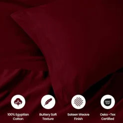 SUPERIOR® Egyptian Cotton Sateen 1000tc Deep Pocket Sheet Set