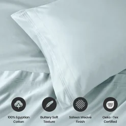 SUPERIOR® Egyptian Cotton Sateen 1000tc Deep Pocket Sheet Set