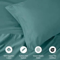 SUPERIOR® Egyptian Cotton Sateen 1000tc Deep Pocket Sheet Set