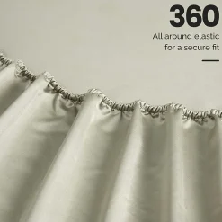 SUPERIOR® Egyptian Cotton Ultra Luxury Sateen 1500tc Deep Pocket Sheet Set