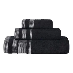 SUPERIOR® Hays Collection | 100% Cotton 3-pc. Quick Dry Solid Bath Towel Set