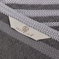 SUPERIOR® Hays Collection | 100% Cotton 3-pc. Quick Dry Solid Bath Towel Set