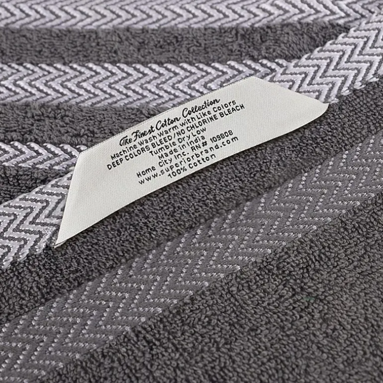 SUPERIOR® Hays Collection | 100% Cotton 3-pc. Quick Dry Solid Bath Towel Set