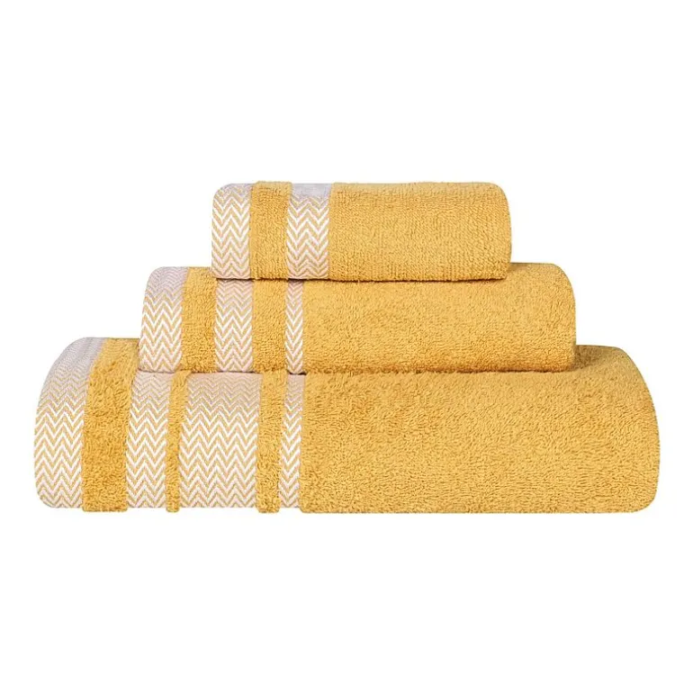 SUPERIOR® Hays Collection | 100% Cotton 3-pc. Quick Dry Solid Bath Towel Set