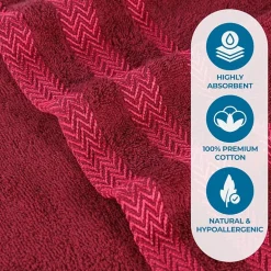SUPERIOR® Hays Collection | 100% Cotton 3-pc. Quick Dry Solid Bath Towel Set