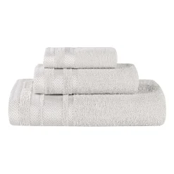 SUPERIOR® Hays Collection | 100% Cotton 3-pc. Quick Dry Solid Bath Towel Set