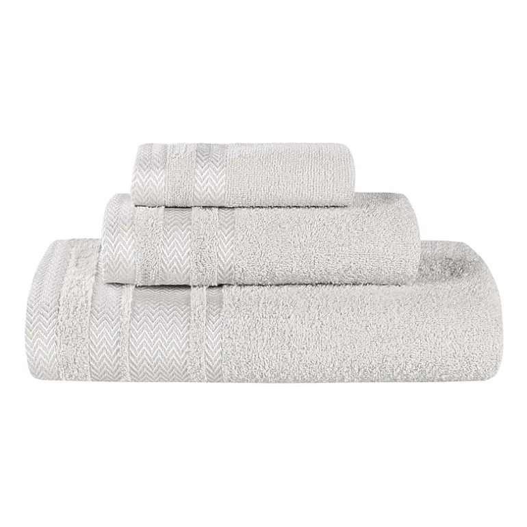 SUPERIOR® Hays Collection | 100% Cotton 3-pc. Quick Dry Solid Bath Towel Set
