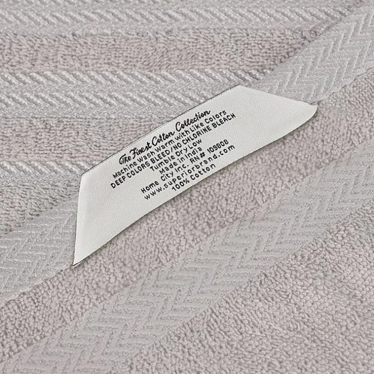 SUPERIOR® Hays Collection | 100% Cotton 3-pc. Quick Dry Solid Bath Towel Set
