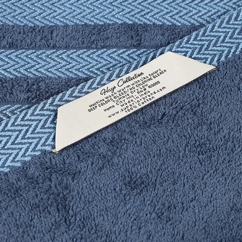 SUPERIOR® Hays Collection | 100% Cotton 3-pc. Quick Dry Solid Bath Towel Set