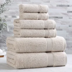 SUPERIOR® Heritage Collection | Luxury Egyptian Cotton 6-pc. Quick Dry Solid Bath Towel Set