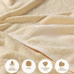 SUPERIOR® Heritage Collection | Luxury Egyptian Cotton 6-pc. Quick Dry Solid Bath Towel Set