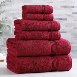 SUPERIOR® Heritage Collection | Luxury Egyptian Cotton 6-pc. Quick Dry Solid Bath Towel Set