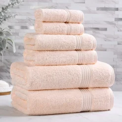 SUPERIOR® Heritage Collection | Luxury Egyptian Cotton 6-pc. Quick Dry Solid Bath Towel Set