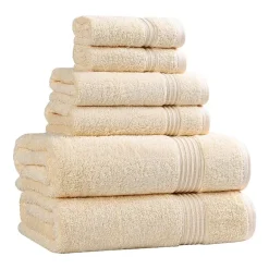 SUPERIOR® Heritage Collection | Luxury Egyptian Cotton 6-pc. Quick Dry Solid Bath Towel Set