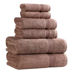 SUPERIOR® Heritage Collection | Luxury Egyptian Cotton 6-pc. Quick Dry Solid Bath Towel Set