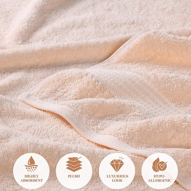 SUPERIOR® Heritage Collection | Luxury Egyptian Cotton 12-pc. Quick Dry Solid Bath Towel Set