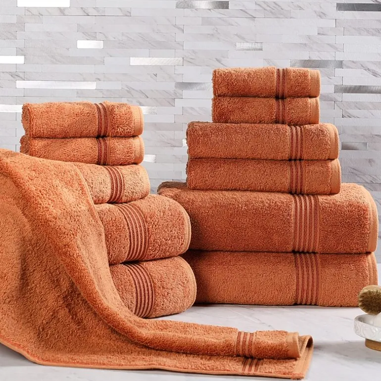 SUPERIOR® Heritage Collection | Luxury Egyptian Cotton 12-pc. Quick Dry Solid Bath Towel Set