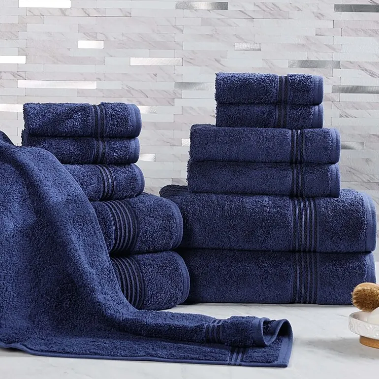 SUPERIOR® Heritage Collection | Luxury Egyptian Cotton 12-pc. Quick Dry Solid Bath Towel Set