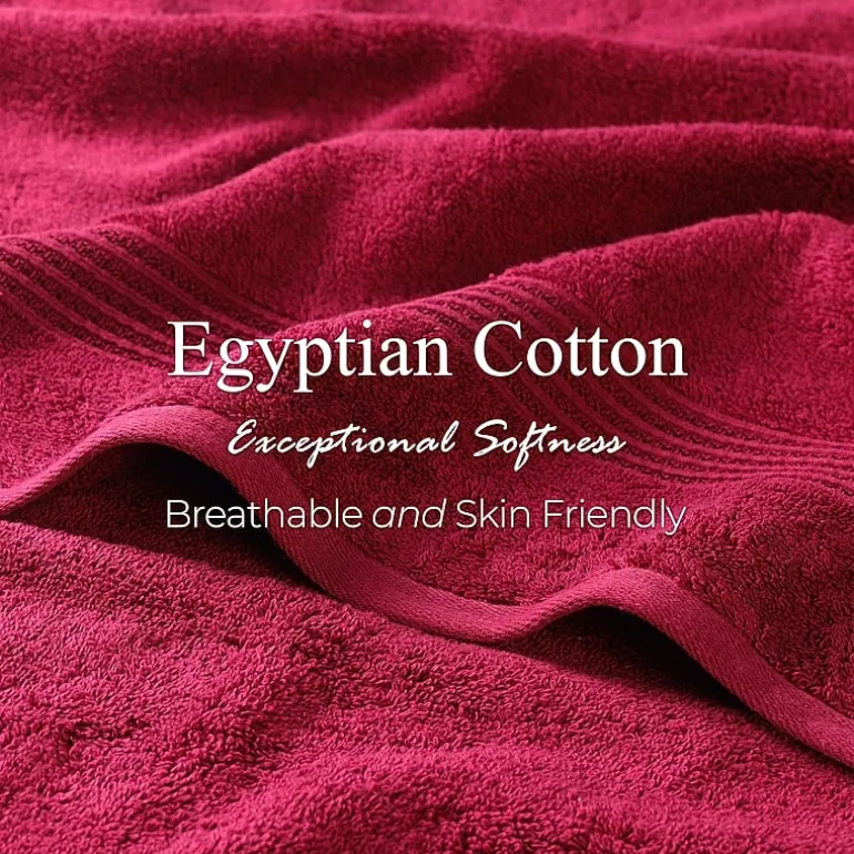 SUPERIOR® Heritage Collection | Luxury Egyptian Cotton 12-pc. Quick Dry Solid Bath Towel Set