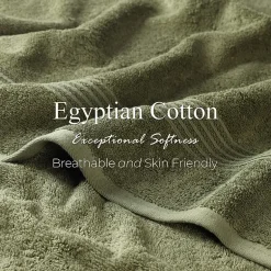 SUPERIOR® Heritage Collection | Luxury Egyptian Cotton 12-pc. Quick Dry Solid Bath Towel Set