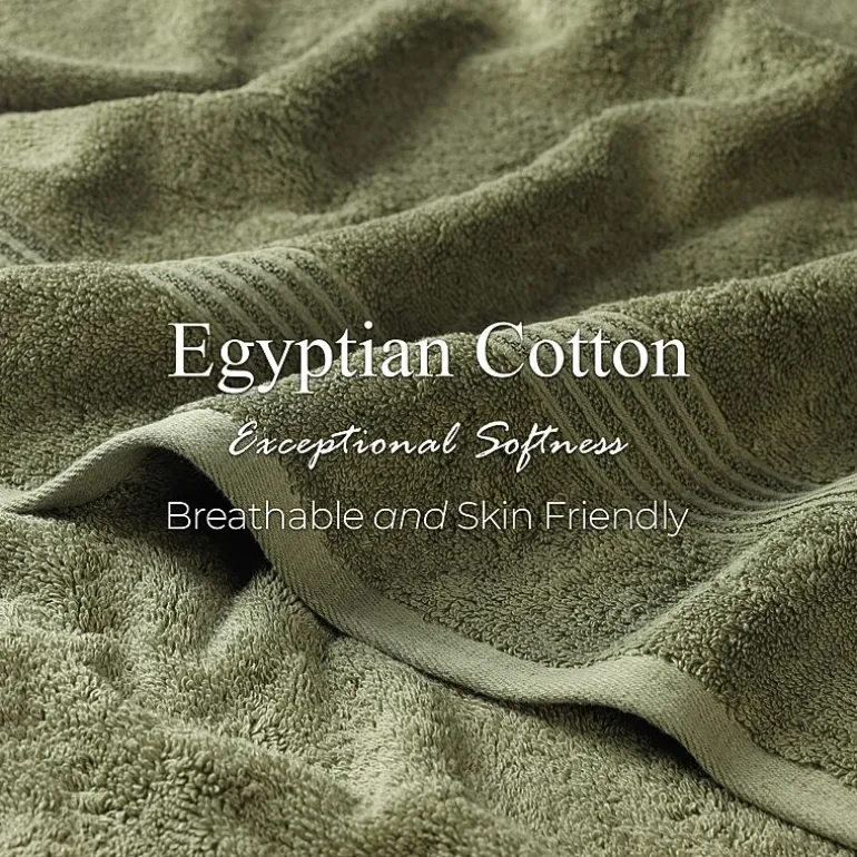 SUPERIOR® Heritage Collection | Luxury Egyptian Cotton 12-pc. Quick Dry Solid Bath Towel Set