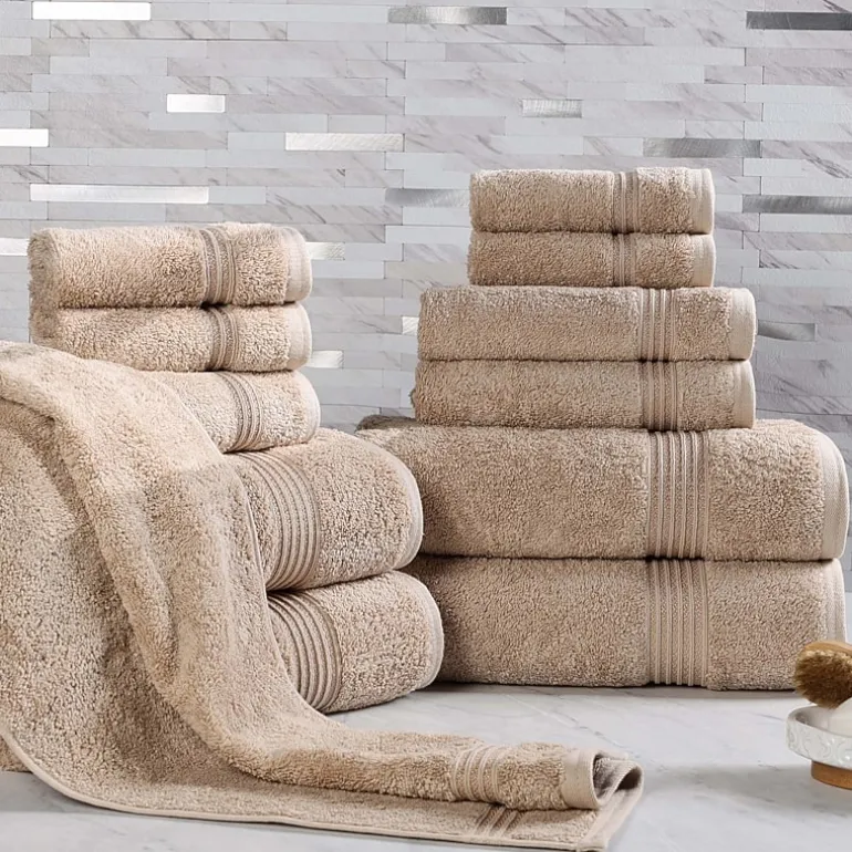 SUPERIOR® Heritage Collection | Luxury Egyptian Cotton 12-pc. Quick Dry Solid Bath Towel Set