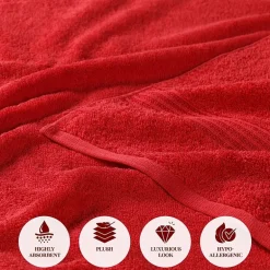 SUPERIOR® Heritage Collection | Luxury Egyptian Cotton 12-pc. Quick Dry Solid Bath Towel Set