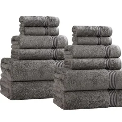 SUPERIOR® Heritage Collection | Luxury Egyptian Cotton 12-pc. Quick Dry Solid Bath Towel Set