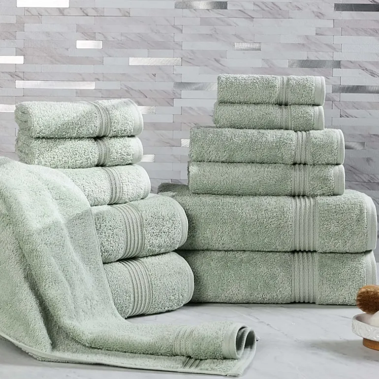 SUPERIOR® Heritage Collection | Luxury Egyptian Cotton 12-pc. Quick Dry Solid Bath Towel Set