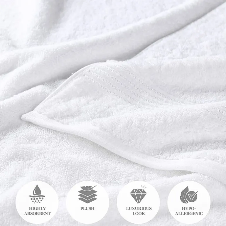 SUPERIOR® Heritage Collection | Luxury Egyptian Cotton 12-pc. Quick Dry Solid Bath Towel Set
