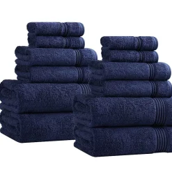 SUPERIOR® Heritage Collection | Luxury Egyptian Cotton 12-pc. Quick Dry Solid Bath Towel Set