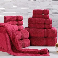 SUPERIOR® Heritage Collection | Luxury Egyptian Cotton 12-pc. Quick Dry Solid Bath Towel Set