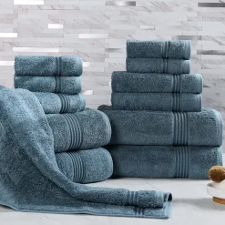 SUPERIOR® Heritage Collection | Luxury Egyptian Cotton 12-pc. Quick Dry Solid Bath Towel Set