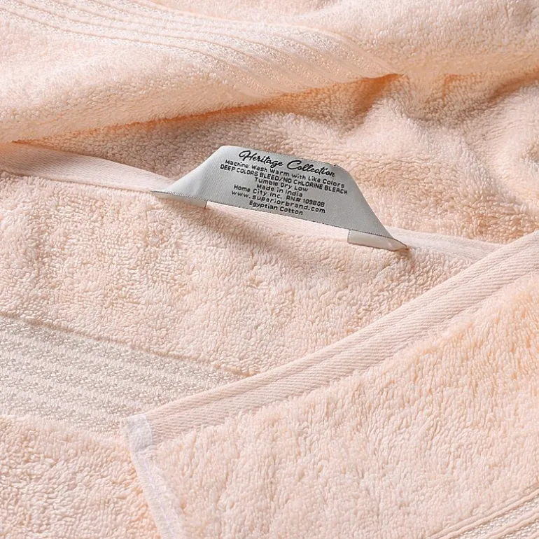SUPERIOR® Heritage Collection | Luxury Egyptian Cotton 12-pc. Quick Dry Solid Bath Towel Set
