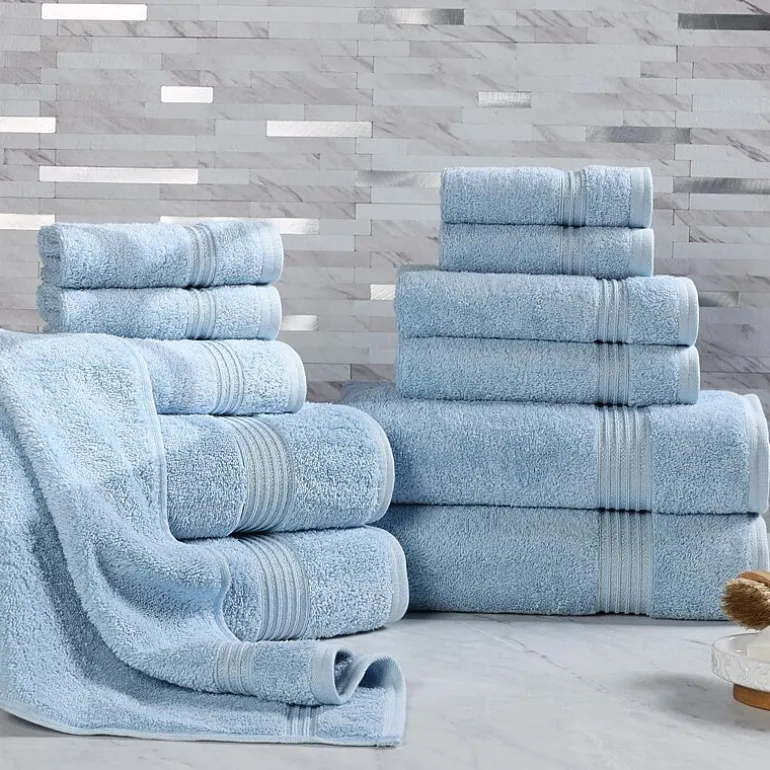 SUPERIOR® Heritage Collection | Luxury Egyptian Cotton 12-pc. Quick Dry Solid Bath Towel Set