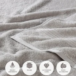 SUPERIOR® Heritage Collection | Luxury Egyptian Cotton 12-pc. Quick Dry Solid Bath Towel Set
