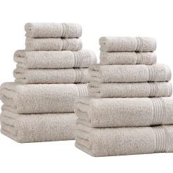 SUPERIOR® Heritage Collection | Luxury Egyptian Cotton 12-pc. Quick Dry Solid Bath Towel Set